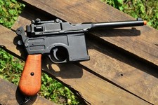 Non-Firing Denix Replica 1896 Mauser Automatic Pistol - Broomhandle - WWI - WWII picture