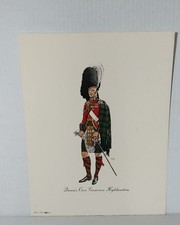 Dewar’s White Label Scottish Regimental Prints LAW Military Uniform Set of 4 picture