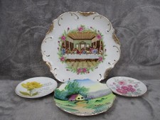 Decorative Plate Set The Last Supper Birthday Anniversary Floral Porcelain 4 Pcs picture