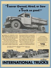 1932 International IH Trucks Sparling Sand NEW METAL SIGN: 12x16