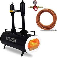 Double Burner Propane Forge Knife Making Blacksmith Gas Forge Farrier picture