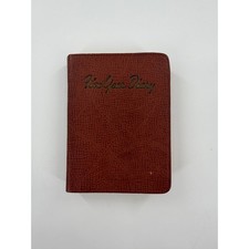 Vintage Marquette Quality Five Year Diary 1942-1947 Brown Faux Leather Unused picture