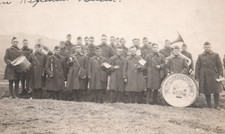 WWI Army Engineer Regiment Soldiers Band RPPC Real Photo Postcard picture