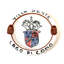 RARE Vintage Villa D'este Lago Di Como Italy Hotel Trinket Dish Antique Ashtray picture