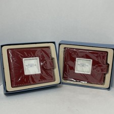 Two Things Remembered Photo Wallet Burgundy 16 Spaces For Pictures In Boxes picture