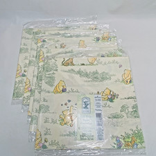 VTG Lot of 5 Disney Classic Pooh & Friends Gift Wrap Hallmark Birthday Shower picture