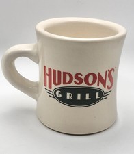 Vintage Hudson’s Grill Diner Thick 8oz Coffee Mug - GC picture