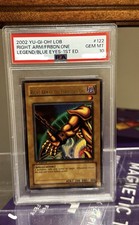 Yu-Gi-Oh LOB Right Arm of the Forbidden One Ultra Rare PSA 10 2002 WAVY.... picture