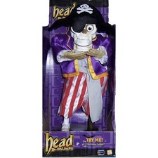 Halloween 2004 Gemmy Head Be-Holders Skeleton Pirate Animated Talk Sing Dance picture