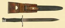 SWISS MODEL 57 BAYONET WITH SCABBARD AND LEATHER FROG VERY GOOD CONDITION Pe57 M picture