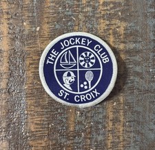 Vintage The Jockey Club St. Croix Virgin Islands Beach Resort Patch NOS 1970s picture