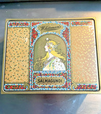 Antique 1920's Whitman's Chocolate  2# Tin Alphonse Mucha Art Nouveau Design EUC picture