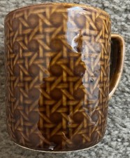 Vintage Brown Coffee Cup Marked JAPAN picture