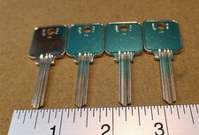 Generic Medeco key blanks uncut for Fire King locks qty. of 4 for 1 price - New picture