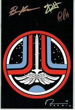 The Last Starfighter #1 Emblem Variant by Chad Hardin 4xSIGNED picture