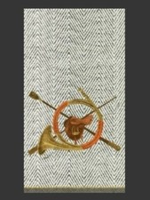 TWO Individual Napkins Autumn Hunting Tweed Guest for Decoupage (1219) picture