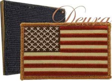 USA American Flag Tactical US Morale Military Desert DEURA® BRAND FASTEN PATCH picture