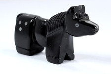 VTG Navajo Animal Fetish Native American Hand Crafted Appaloosa Horse from Jet picture
