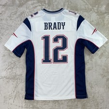 Nike NFL New England Patriots Tom Brady #12 Super Bowl LIII White Jersey Mens S picture