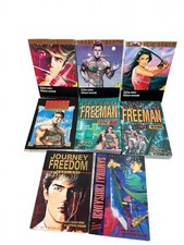 Vintage 90s Viz Manga Graphic Novel Lot - 8x Crying Freeman & Samurai Crusader picture