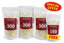 EFFICIENT Cigarette Filters 6-Hole 900 Count Premium Bulk Pack FREE 150 Filters picture