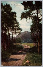 Mount Chapin, Road, Trees in Estes Park, CO. Vintage Postcard picture