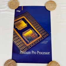 Vintage Intel Pentium Pro Processor Poster 20x13 Computer Tech Art picture