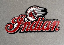 VINTAGE 12” INDIAN CYCLES STORE PORCELAIN SIGN CAR OIL GAS MOTORCYCLE TRUCK picture