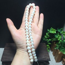 1pcs 10--11mm Natural Cultured Freshwater White Pearls With Circular Loose Bead picture