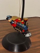 Rare Disney Memento Mickey Train Locomotive Conductor Ornament  picture