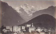 Switzerland, Interlaken and the Jungfrau, vintage print, ca.1900 vintage print print picture
