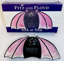 Fitz & Floyd Super Rare Trick Or Treat Halloween Candy Dish New In Original Box picture