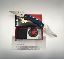RARE Spyderco SPRINT RUN C39P&SCBL Dyad Jr Lightweight Knife 2 Blade CPM-SPY27 picture