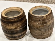 UHL ART POTTERY WHISKEY BARREL KEG WINE MUG CASK VINTAGE HUNTINGBURG IN LOT 2 EU picture