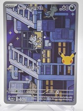 Alolan Meowth 30th Celebration Illustration Rare 139/128 Pokemon TCG NM picture