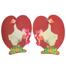 Vintage Valentines day ducks LaPiccolo Eureka Sweetheart Decor anthropomorphic 2 picture