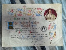 1962 Pope John XXIII Apostolic Blessing First Solemn Mass Dominican O.P. picture