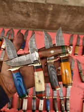 LOT OF 20 PC CUSTOM HANDMADE DAMASCUS STEEL 6