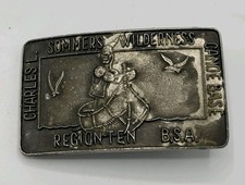 Boy Scouts Region Ten BSA National Award Belt Buckle Charles Sommers Canoe Base picture