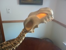 Lampasaurus Dinosaur Skull Skeleton Fossil Desk Lamp Light by Salton/Stiffel Vtg picture