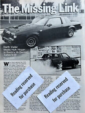 Vintage 1986 Buick Regal Grand National performance article A495 picture