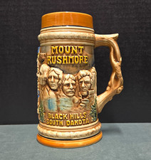 Vintage Mount Rushmore Beer Stein South Dakota Souvenir Ceramic Mug picture