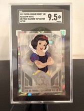 2023 Topps Chrome Snow White #66 100-Year Diamond Refractor /100 SGC 9.5 picture