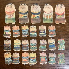 Vintage Grand Sumo Menko Card Lot of 25 Futabayama 1938-1945 picture
