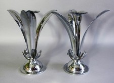 Antique GERMAN ART NOUVEAU Berliner Elektroplate Warenfabrik Candle Holders* picture