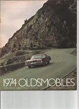 1974 version #2 Oldsmobile Sales Brochure w/ Toronado, 98, 88, Cutlass, Omega picture