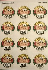 Trend Retro Scratch N Sniff Stickers,  Taco Scent | Star Logo Matte Sheet picture