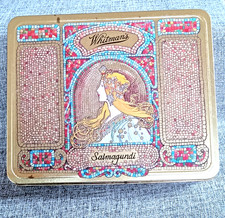 Vtg Whitmans Alphonse Mucha Deco Art Nouveau Collectors Metal Art Tin Decor picture