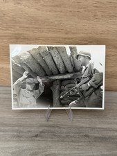 1952 Korean War GI Photo Soldier Thompson SMG Korean Man Combat Picture picture
