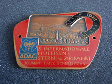 Vintage 1981 ADAC Hufeisen International Zielfahrt Car Grille Badge picture